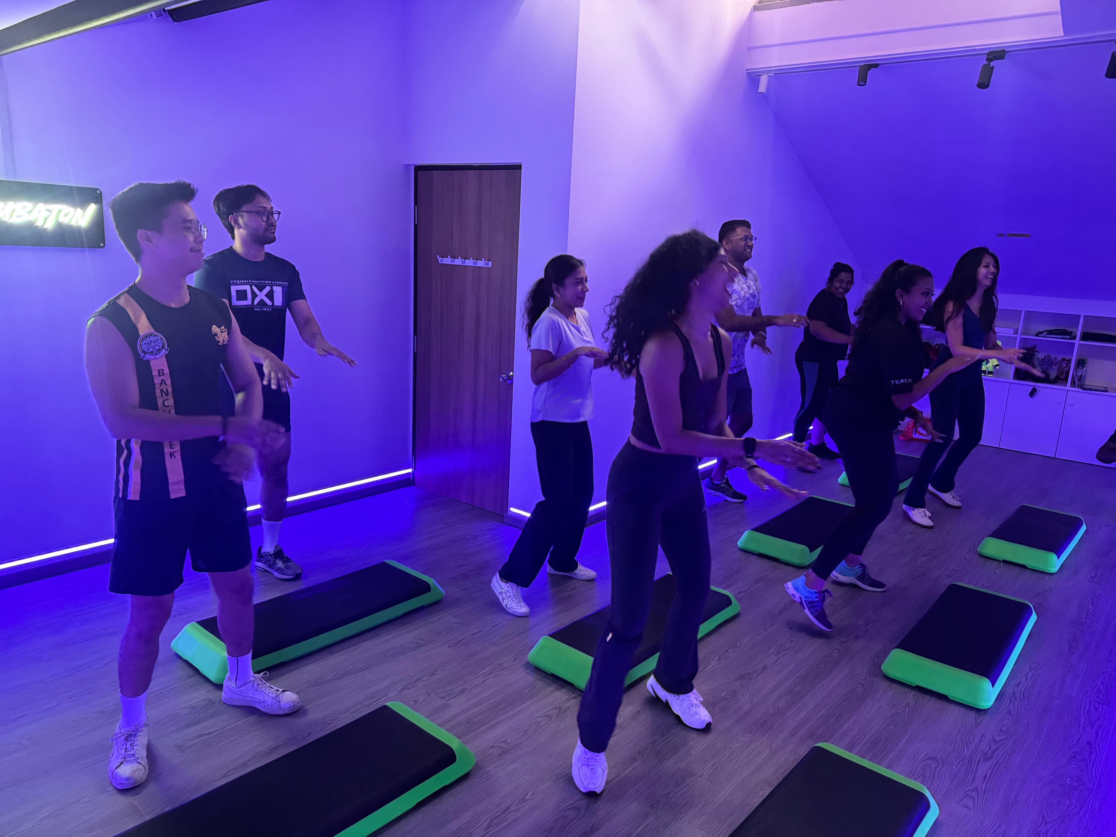 Dance fitness training session